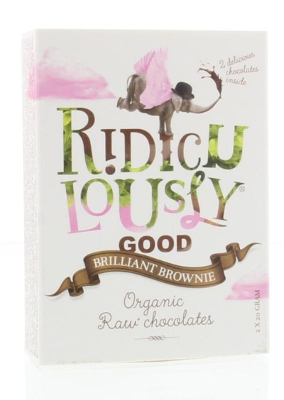 Foto van Ridiculouslygood raw brilliant brownie 40g via drogist