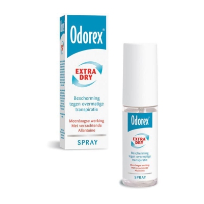 Foto van Odorex deospray extra dry 30ml via drogist