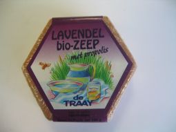 Foto van Traay zeep lavendel / propolis bio 100g via drogist