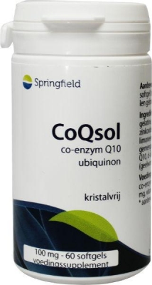 Springfield coqsol coenzym q10 100mg 60sft  drogist