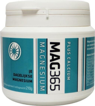 Mag365 magnesium poeder - calcium & citroenzuur 210g  drogist