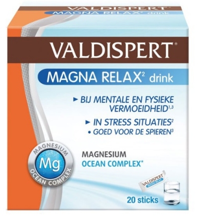 Foto van Valdispert magna relax drink sachets 20st via drogist