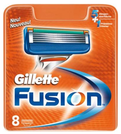 Foto van Gillette fusion scheermesjes 8 st via drogist
