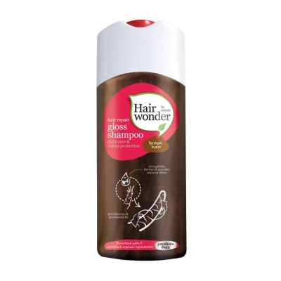 Hairwonder shampoo hair repair gloss brown 200ml  drogist