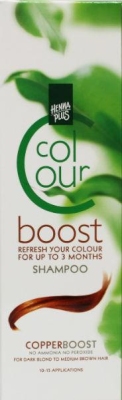 Foto van Hennaplus kleurshampoo colour boost copper 200ml via drogist
