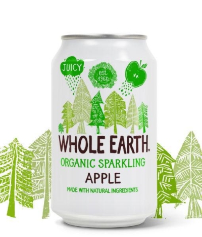Foto van Whole earth sparkling apple drink 24 x 330ml via drogist