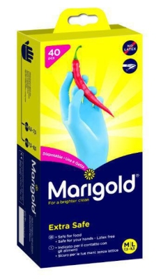 Foto van Marigold handschoen extra safe m/l 40st via drogist