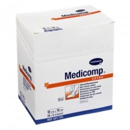 Medicomp extra non-woven kompres 10 x 10cm 50st  drogist
