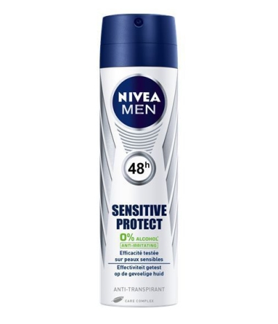 Foto van Nivea men deodorant sensitive spray 150ml via drogist