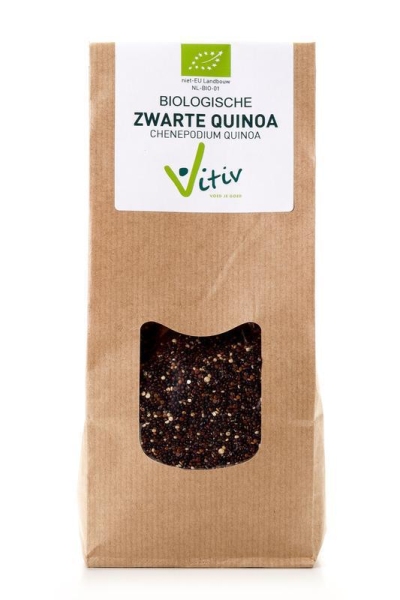 Foto van Vitiv quinoa zwart 400g via drogist