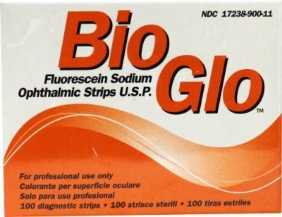Bausch & lomb bio glo fluorescine strips 100st  drogist
