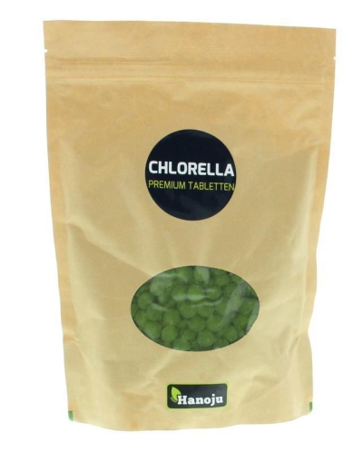 Hanoju chlorella premium 400mg paper bag 1250st  drogist
