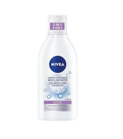 Foto van Nivea essentials sensitive & verzorgend micellair water 400ml via drogist