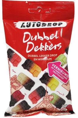 Foto van Autodrop snackpacks dubbeldekker 85g via drogist