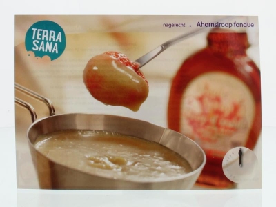 Foto van Terrasana recept kaart ahorn fondue ex via drogist
