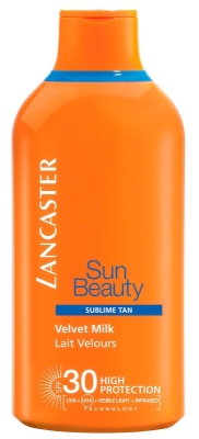 Foto van Lancaster sun beauty velvet tanning milk body spf30 400ml via drogist