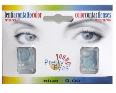Pretty eyes s 1d blauw 2st  drogist