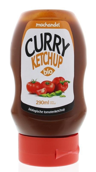 Foto van Machandel curry ketchup fles 290g via drogist