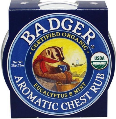 Foto van Badger chest rub eucalyptus/mint winter wonder 21g via drogist