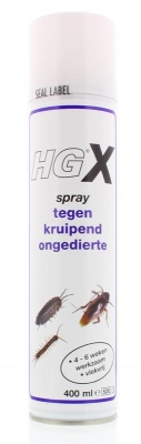 Foto van Hg anti-insecten x spray tegen kruipende ongedierte en wespen 400ml via drogist