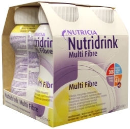 Nutridrink multi fibre vanille 4x200  drogist