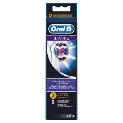 Foto van Oral-b opzetborstel eb 18 3d white 2st via drogist