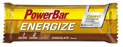 Foto van Powerbar energize bar chocolate 55gr via drogist