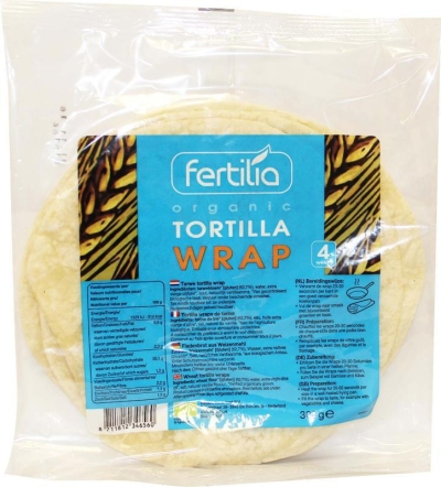 Foto van Fertilia tortilla wraps 4st via drogist