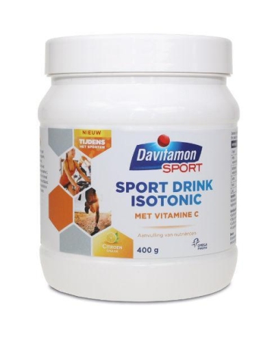 Foto van Davitamon sport drink isotonic poeder 400g via drogist