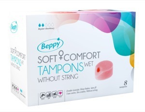 Foto van Beppy soft+ comfort tampons wet 8st via drogist