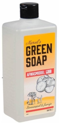 Foto van Marcels green soap afwasmiddel sinaasappel & jasmijn 500ml via drogist