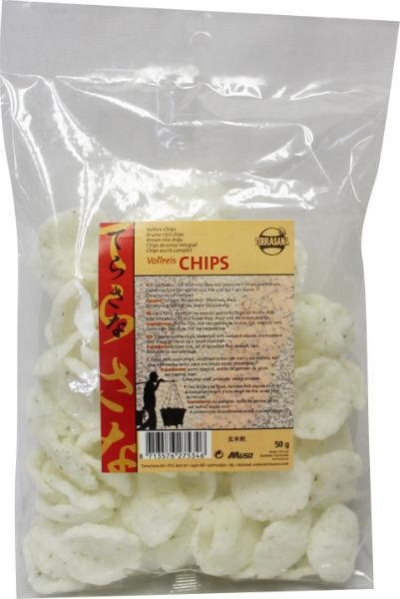 Foto van Terrasana bruine rijst chips 50g via drogist