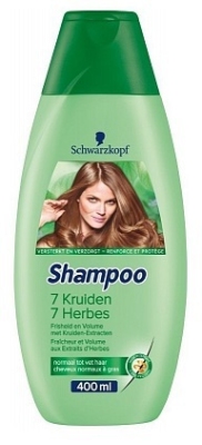 Foto van Schwarzkopf shampoo 7 kruiden 400ml via drogist