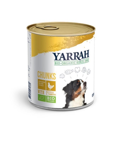 Foto van Yarrah hond brokjes kip in saus 820g via drogist