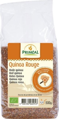 Foto van Primeal quinoa red 500g via drogist