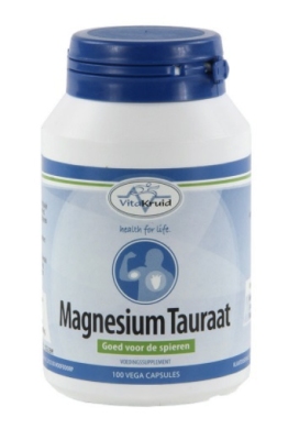 Foto van Vitakruid magnesium tauraat b6 100vc via drogist