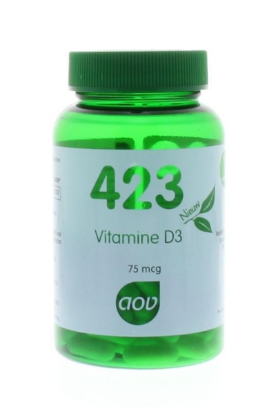 Foto van Aov 423 vitamine d3 75 mcg 90vcap via drogist
