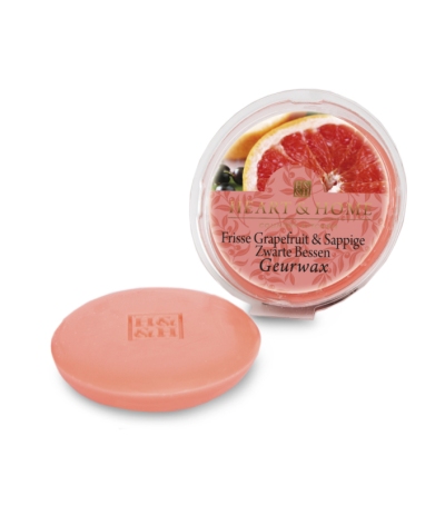 Heart & home geurwax- frisse grapefruit & sappige zwarte bessen 1st  drogist