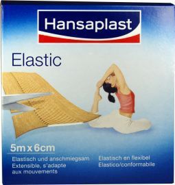 Foto van Hansaplast elastic 5m x 6cm 5mc6cm via drogist