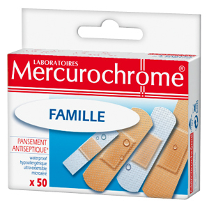 Mercurochrome pleisters familie 50 stuks  drogist