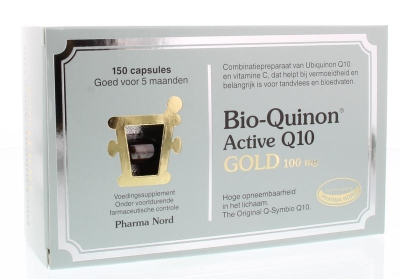 Foto van Pharma nord bio quinon q10 gold 100mg 150cap via drogist