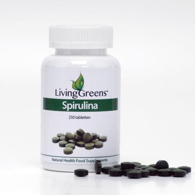 Foto van Livinggreens spirulina tabletten 250tb via drogist