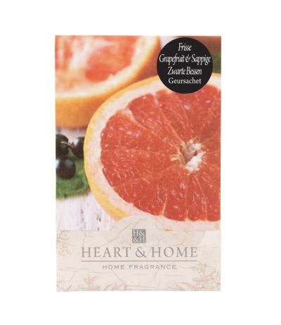 Foto van Heart & home geursachet - frisse grapefruit & zwarte bessen 1st via drogist