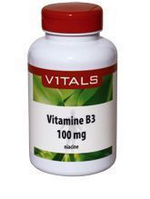 Foto van Vitals vitamine b3 niacine 100 mg 100cap via drogist