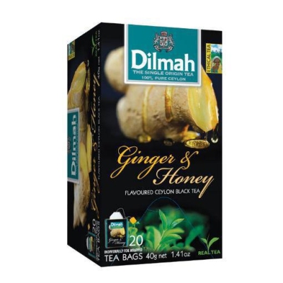 Foto van Dilmah gember (ginger honey) 20st via drogist