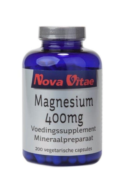 Foto van Nova vitae magnesium 400 mg 200vc via drogist