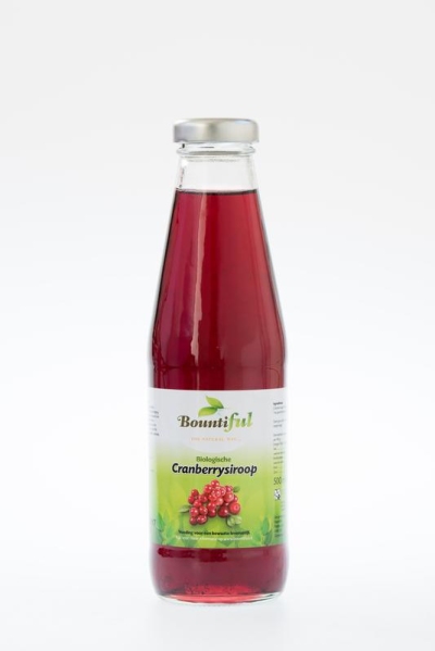 Bountiful cranberrysiroop bio 500ml  drogist