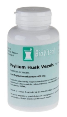Foto van Biovitaal psyllium husk vezel 400 gr capsules 100cp via drogist