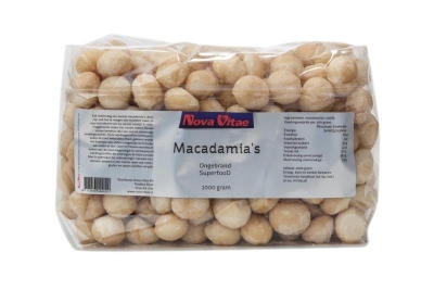 Nova vitae macadamia ongebrand raw 1000g  drogist