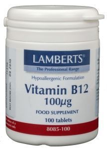 Foto van Lamberts vitamine b12 100 mcg 100tab via drogist